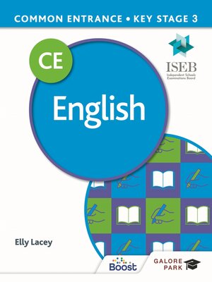 cover image of Common Entrance 13+ English for ISEB CE and KS3